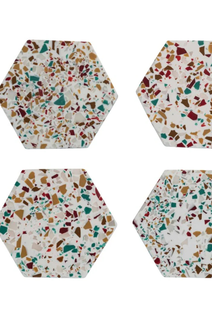 HAZEL MAZEL Hexagon Coasters