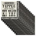IVYSTONE KARMA COCKTAIL PAPER NAPKINS YIPPEE IN  YOUR KI YAY