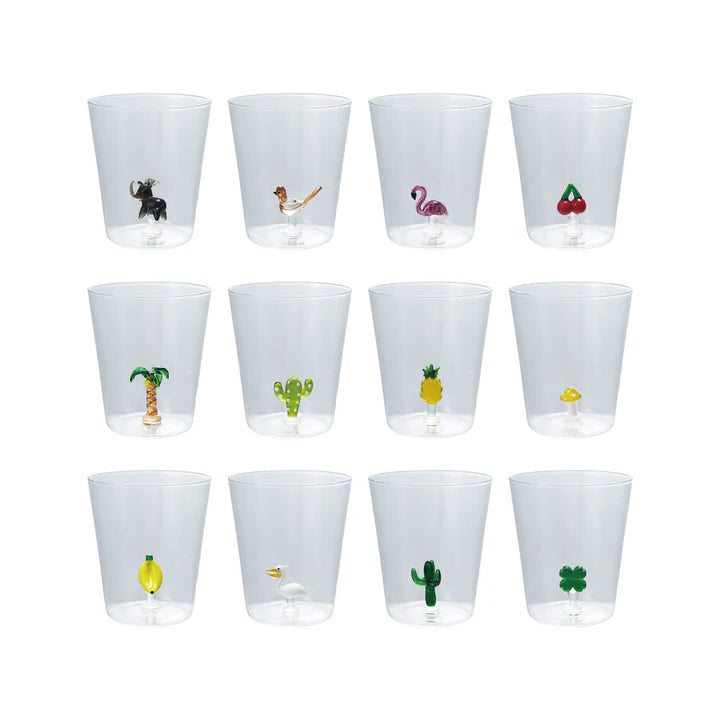 Hazel Mazel Whimsical Figure Drinking Glasses