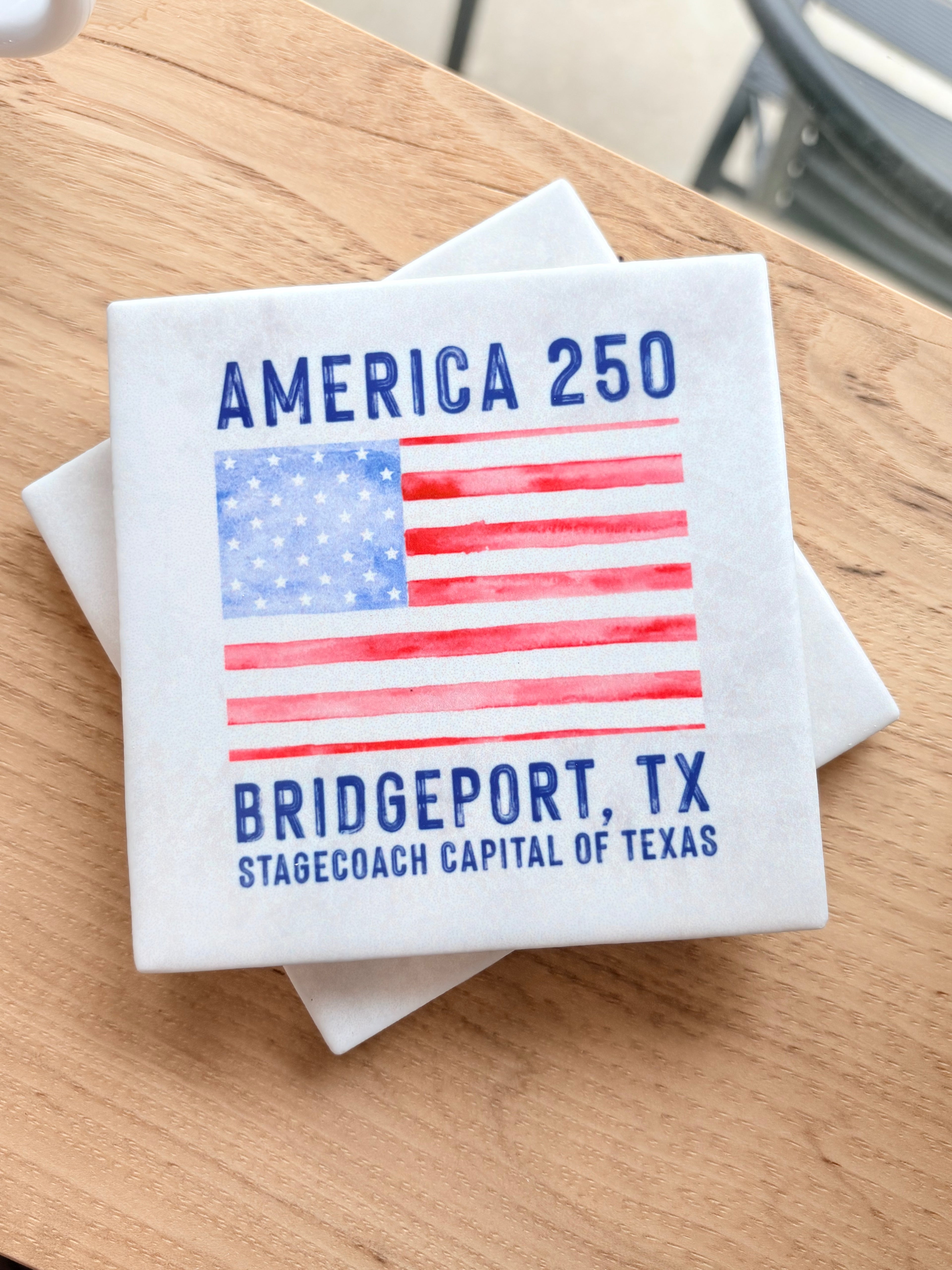 Melody Press Co. America 250 Custom Hometown Coaster