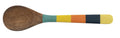 HAZEL MAZEL Striped Enamel Mango Wood Spoons