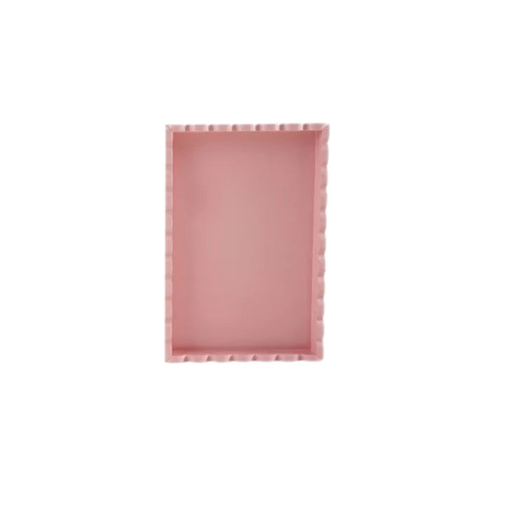 Hazel Mazel Pink Scalloped Tray
