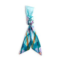 Blue Floral Skinny Bag Scarf
