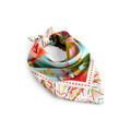 multi colored butterfly artisan bandana
