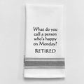 "What Do You Call" Wild Hare Designs White Tea Towel