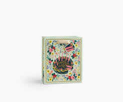 RIFLE PAPER CO. Floral Cake Medium Gift Bag