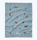 RIFLE PAPER CO. Country Farm Gingham Embroidered  Tea Towel