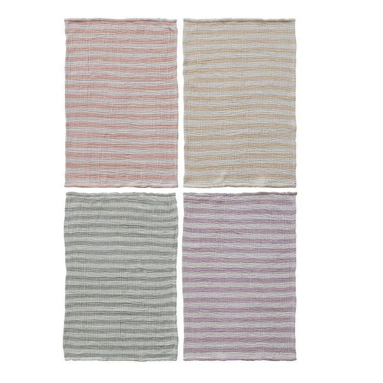 Hazel Mazel Woven Cotton Double Cloth Striped Tea Towel
