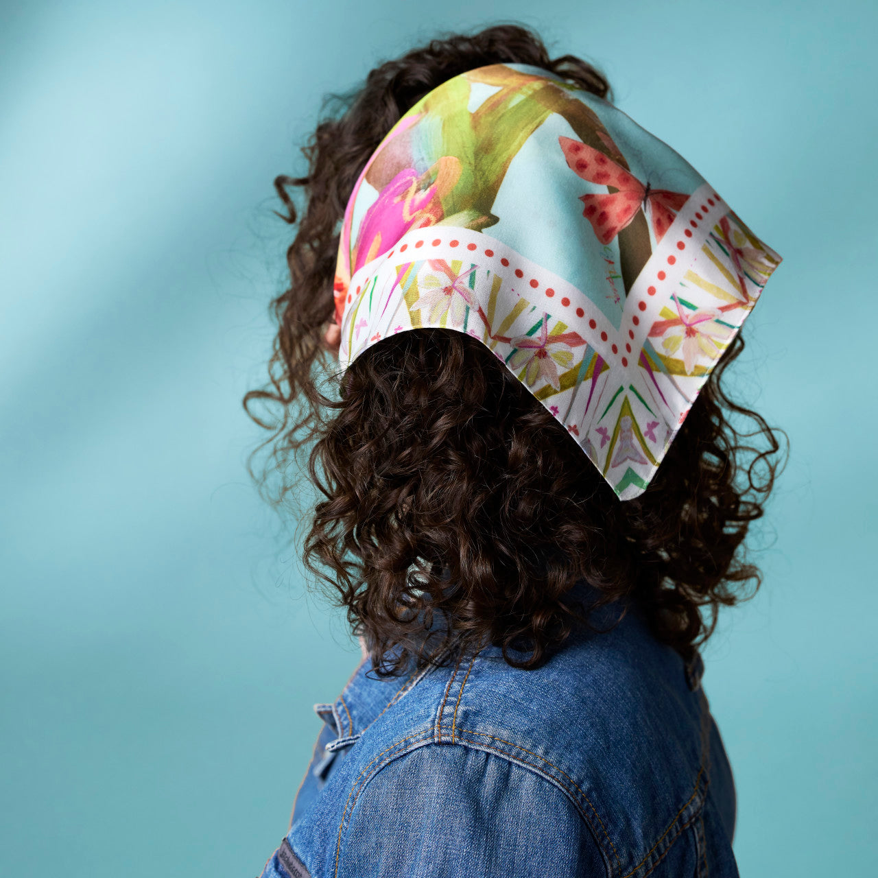 floral butterfly artisan bandana