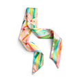 Multi Colored Floral Skinny Bag Scarf