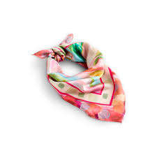 Pink Floral Artisan Bandana